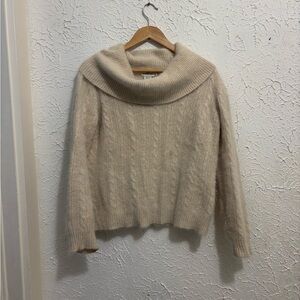 Vineyard Vines Cream Cowl Neck Sweater